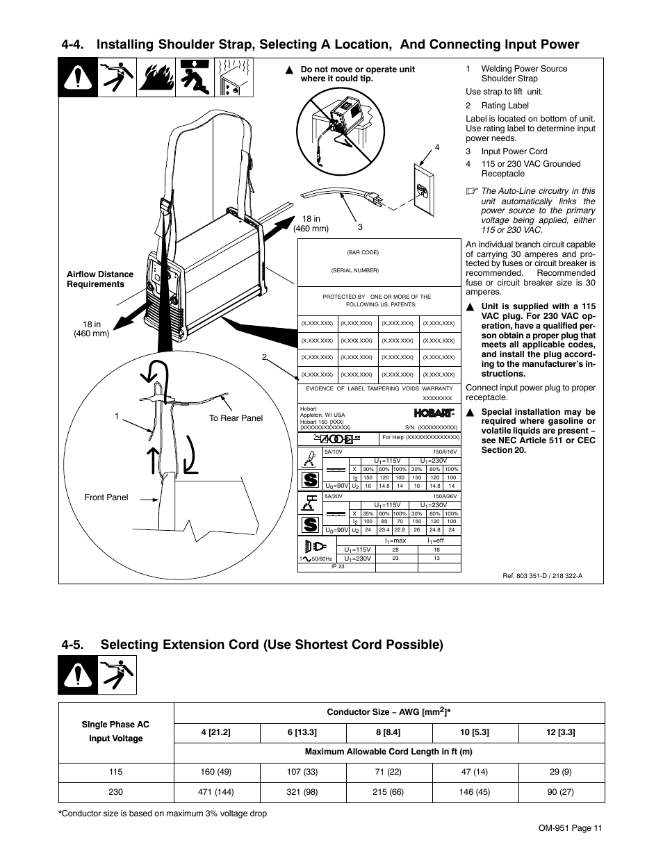 Hobart Welding Products 150 STI User Manual | Page 13 / 24