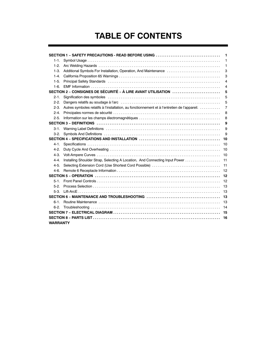 Hobart Welding Products 150 STI User Manual | Page 2 / 24