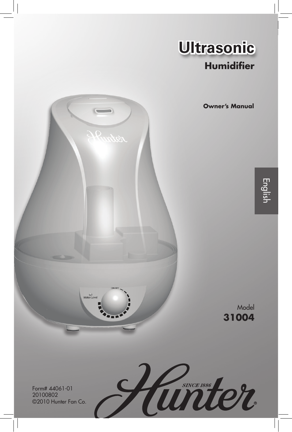 Hunter Fan 31004 User Manual | 11 pages
