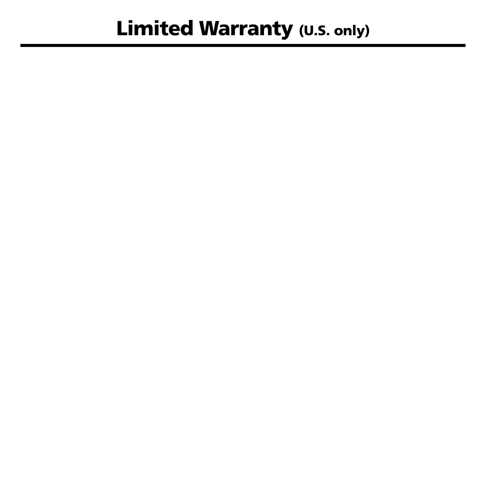 Limited warranty | Franklin RMB-2030 User Manual | Page 14 / 20