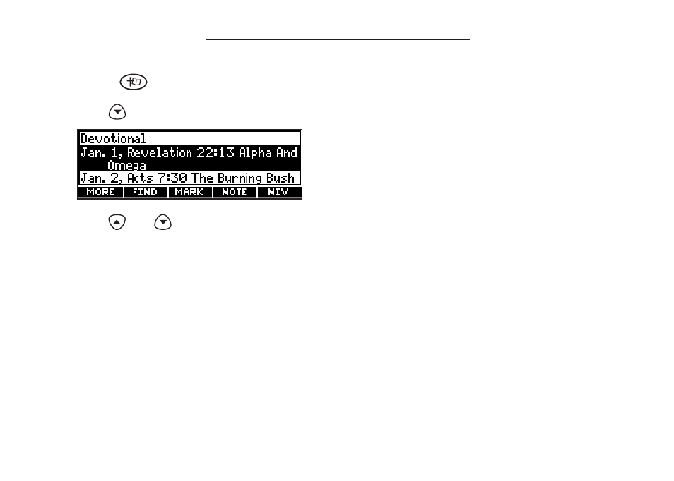 Viewing devotional verses | Franklin HOLY BIBLE BIB-1450 User Manual | Page 14 / 35
