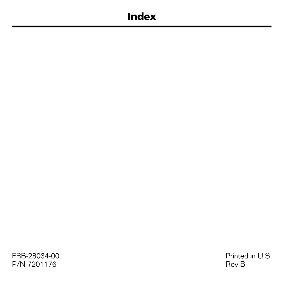 Index | Franklin Blackjack & Video Poker BJP-2034 User Manual | Page 19 / 20