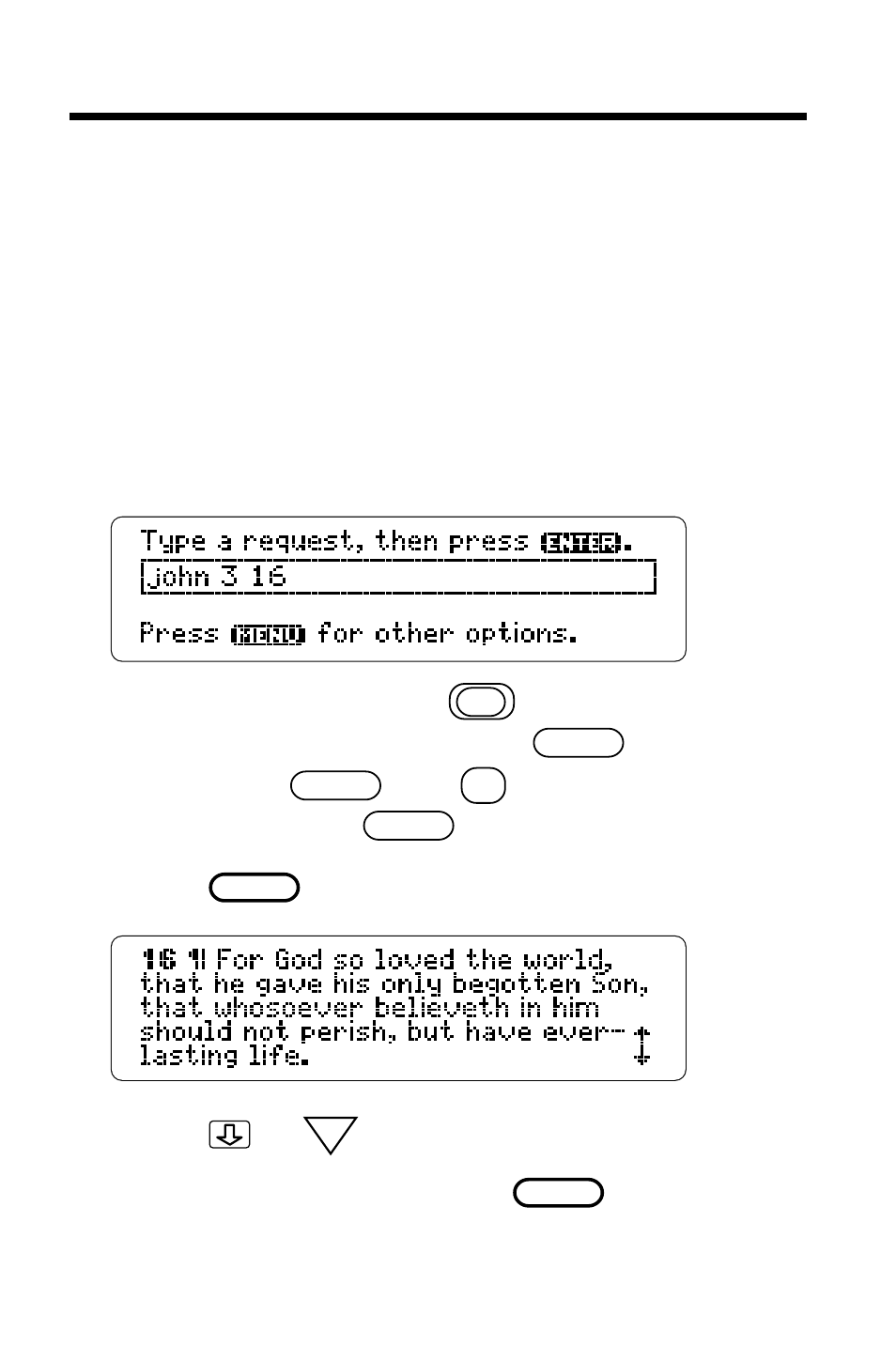 Finding book, chapter, verse | Franklin HOLY BIBLE KING JAMES VERSION IC-119 User Manual | Page 10 / 42
