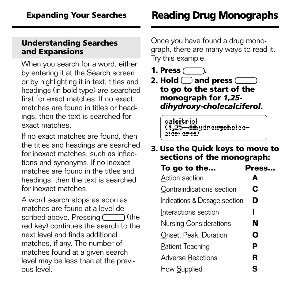 Reading drug monographs | Franklin Nursing97 Drug Handbook NDH-2062 User Manual | Page 13 / 20