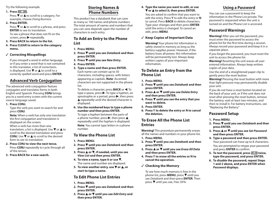 Franklin TES-121 User Manual | Page 3 / 5