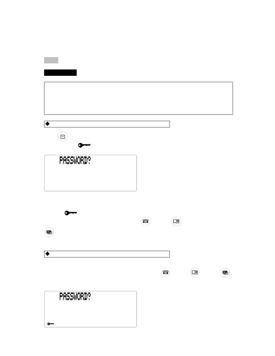 Using a password | Franklin Compact Electronic Organizer RF-8050 User Manual | Page 18 / 32