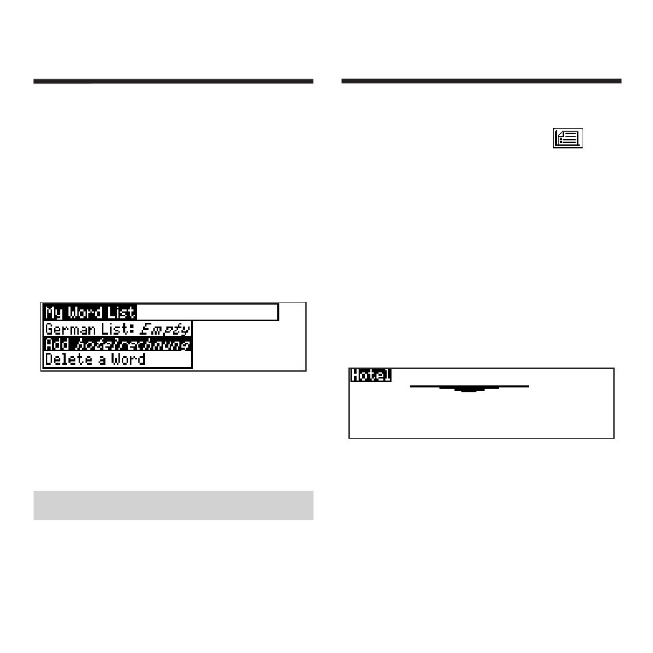 Using my word list | Franklin Professor PRO DBD-3040 User Manual | Page 21 / 30