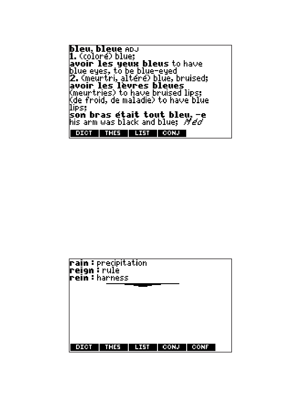 Understanding confusables | Franklin Dictionnaire FQS-1870 User Manual | Page 30 / 98