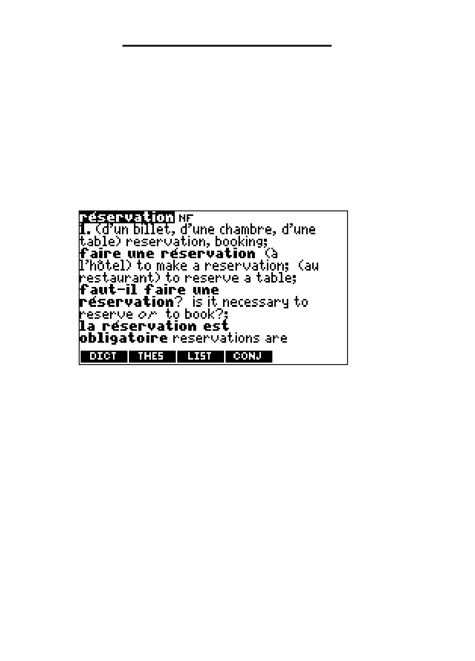 Highlighting words | Franklin Dictionnaire FQS-1870 User Manual | Page 33 / 98