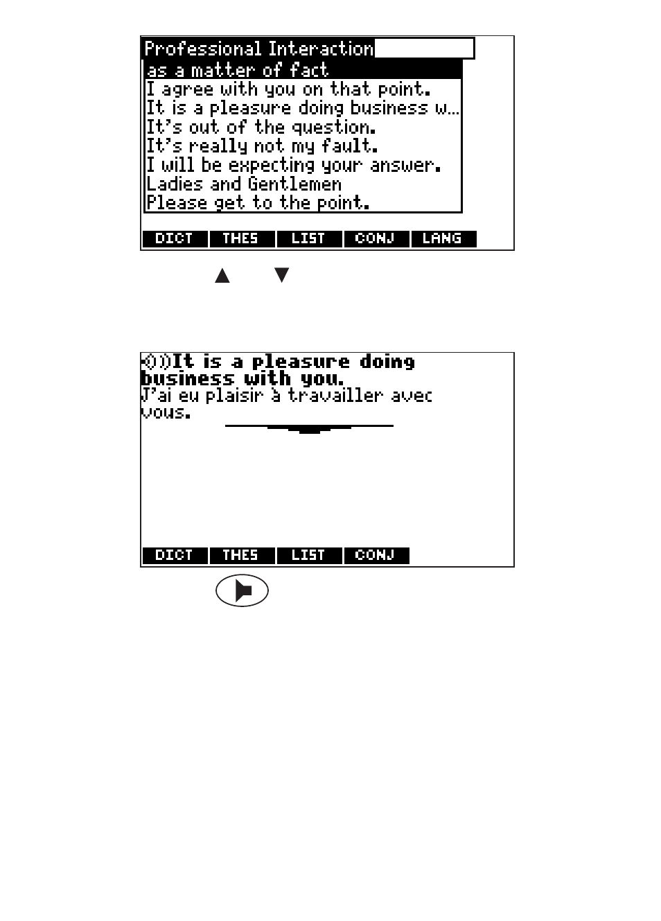 Franklin Dictionnaire FQS-1870 User Manual | Page 38 / 98