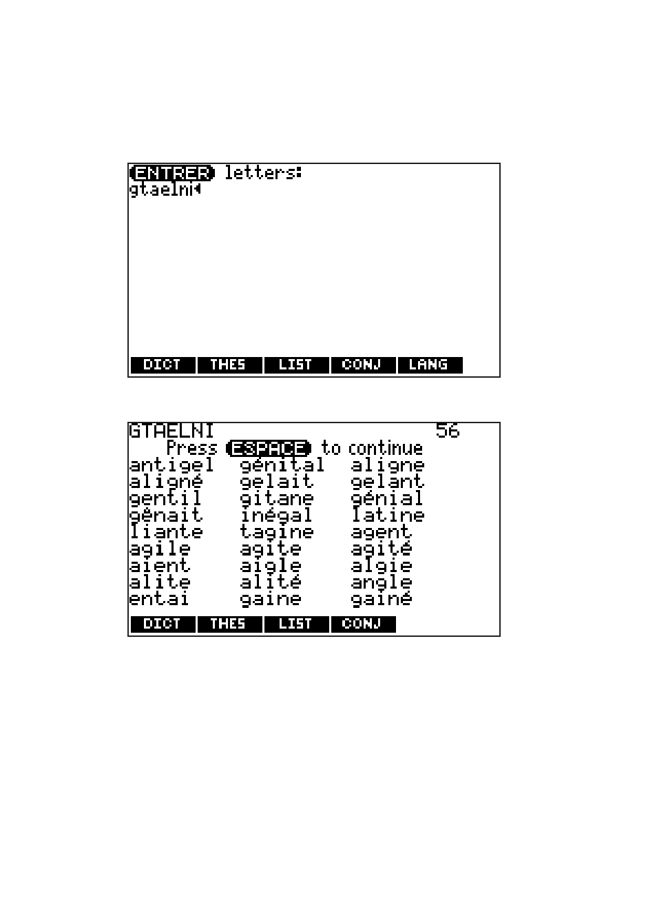 Word builder | Franklin Dictionnaire FQS-1870 User Manual | Page 77 / 98