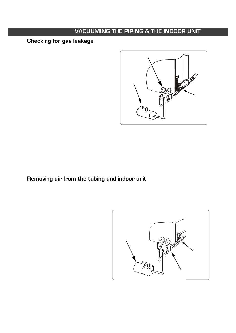 Removing air from the tubing and indoor unit | Fedders R407C User Manual | Page 35 / 75
