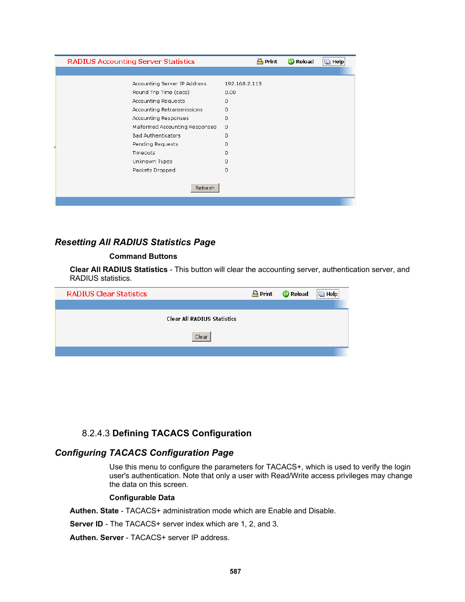 3 defining tacacs configuration | Fortinet MR1 User Manual | Page 587 / 640