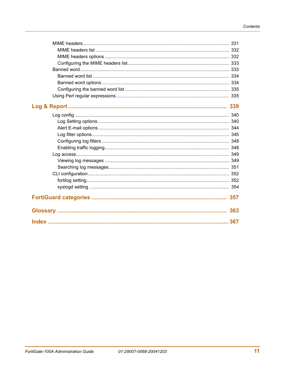 Fortinet 100A User Manual | Page 11 / 374