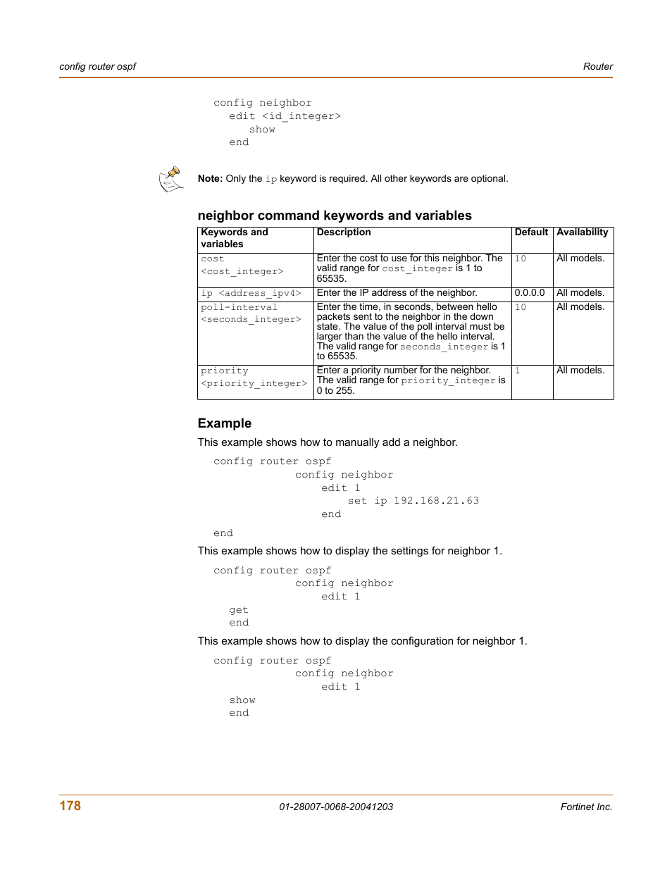 Example | Fortinet 100A User Manual | Page 178 / 374