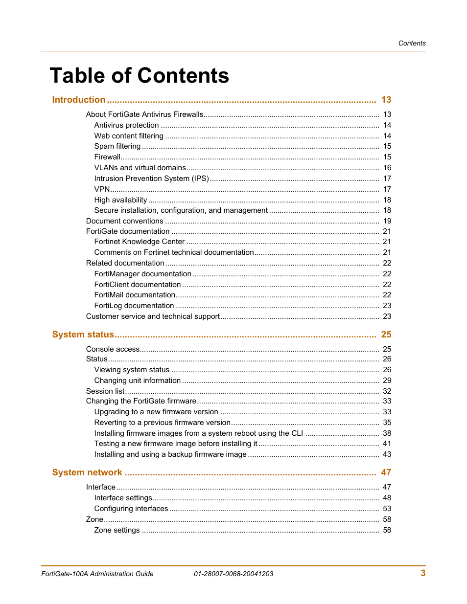 Fortinet 100A User Manual | Page 3 / 374