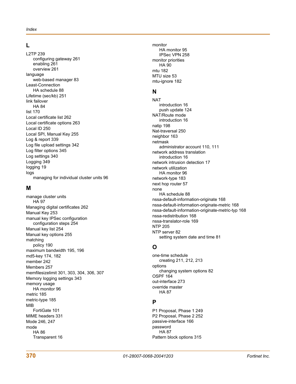 Fortinet 100A User Manual | Page 370 / 374