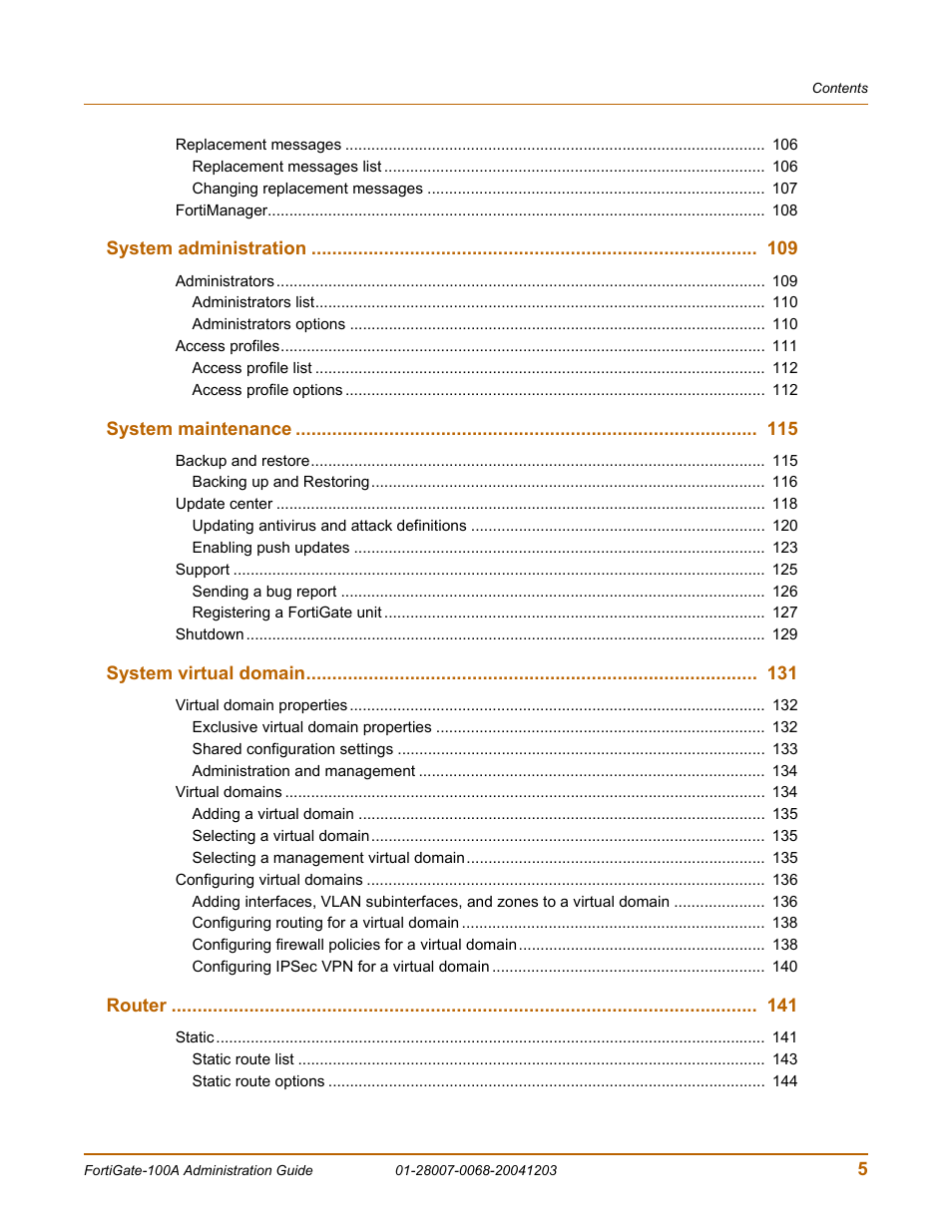 Fortinet 100A User Manual | Page 5 / 374