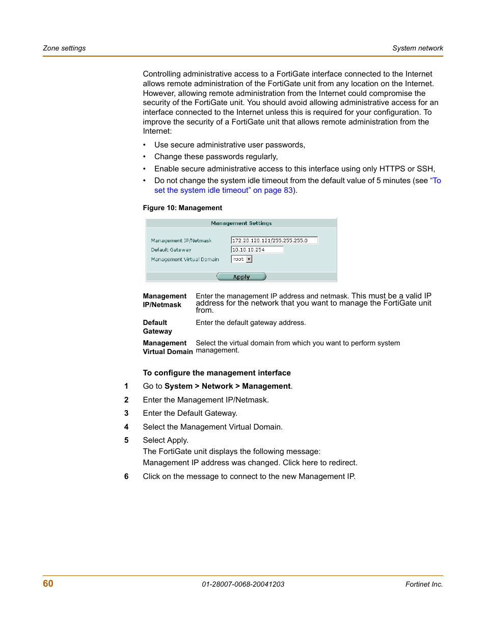 To configure the | Fortinet 100A User Manual | Page 60 / 374