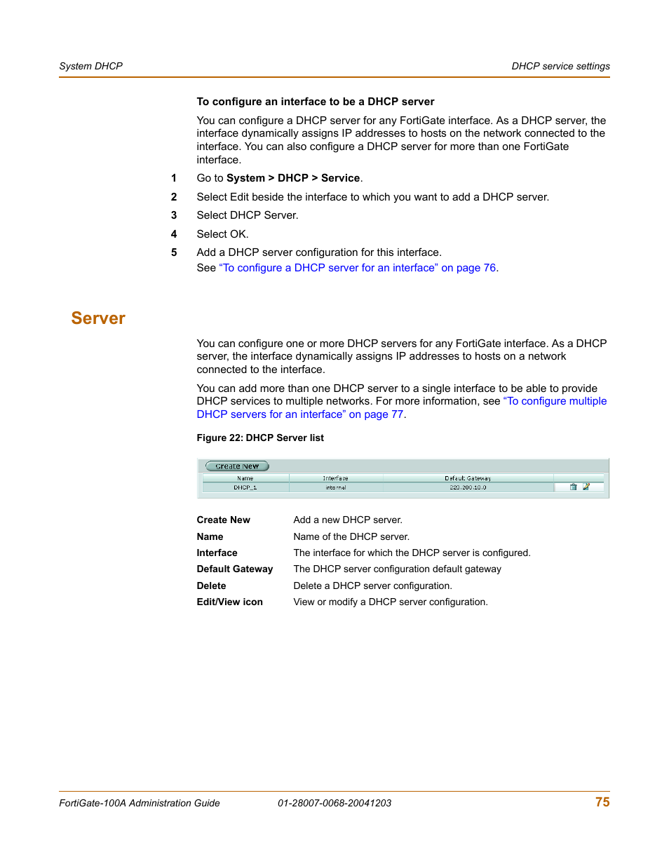 Server | Fortinet 100A User Manual | Page 75 / 374