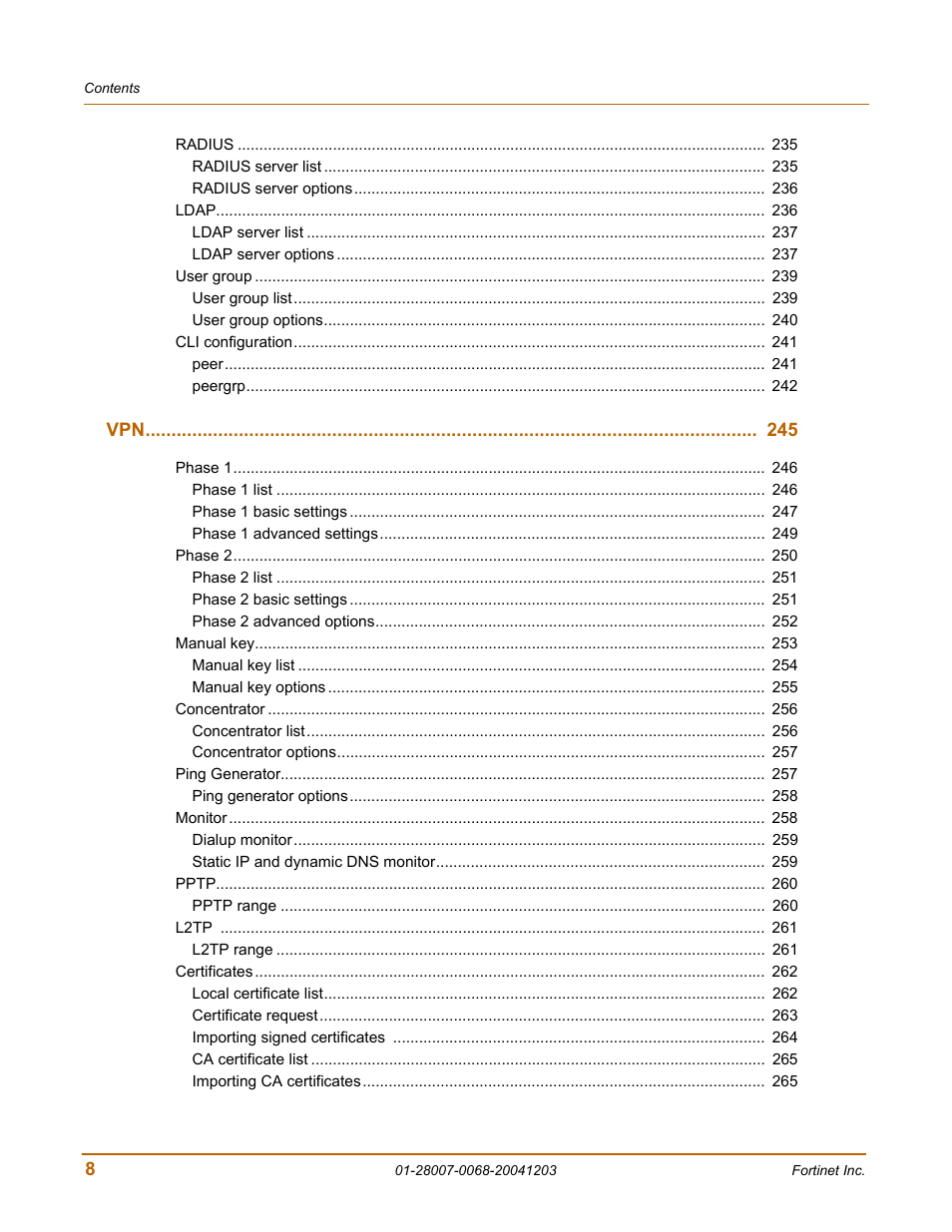 Fortinet 100A User Manual | Page 8 / 374