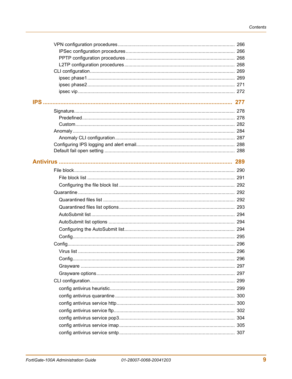 Fortinet 100A User Manual | Page 9 / 374