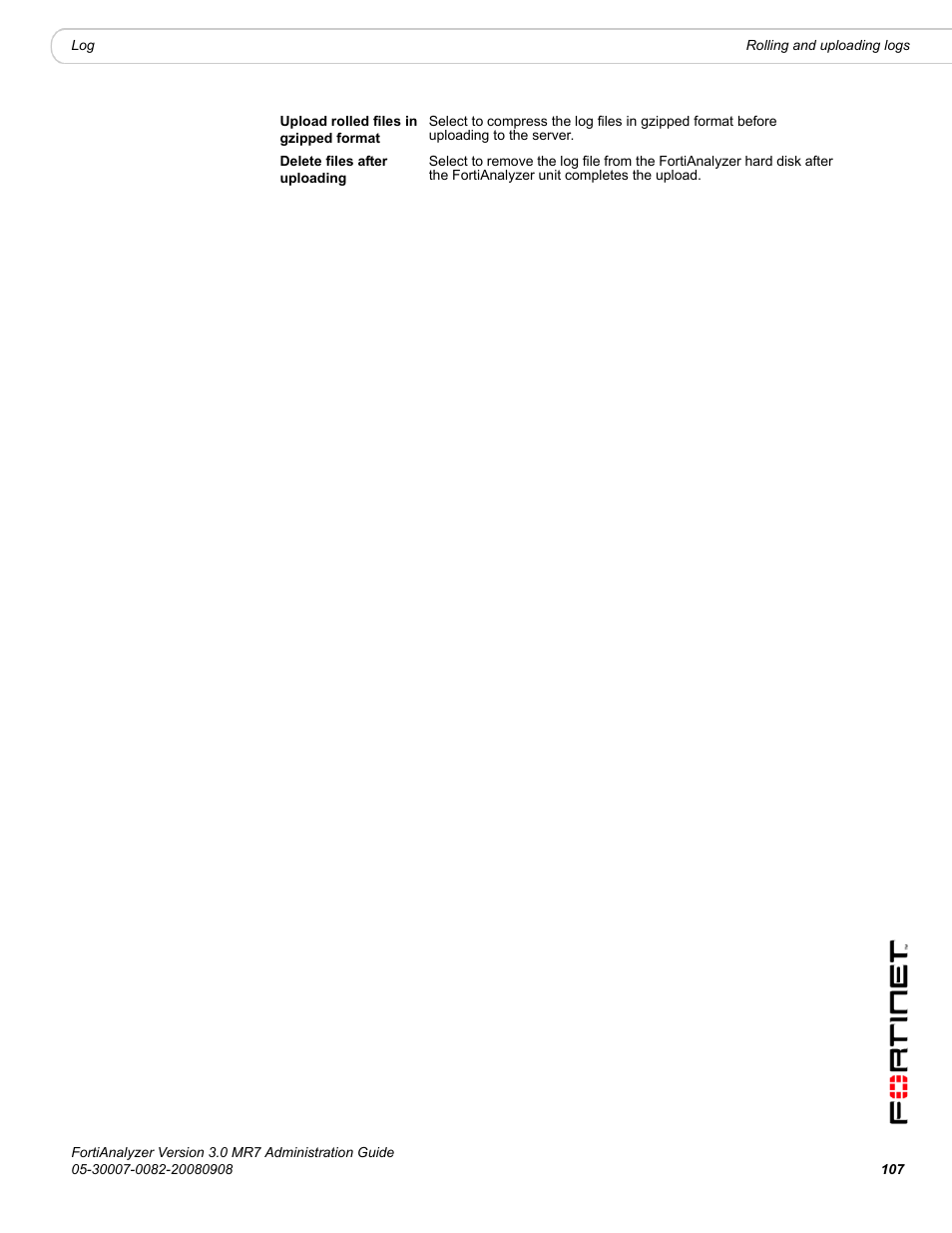Fortinet FortiAnalyzer 3.0 MR7 User Manual | Page 107 / 234