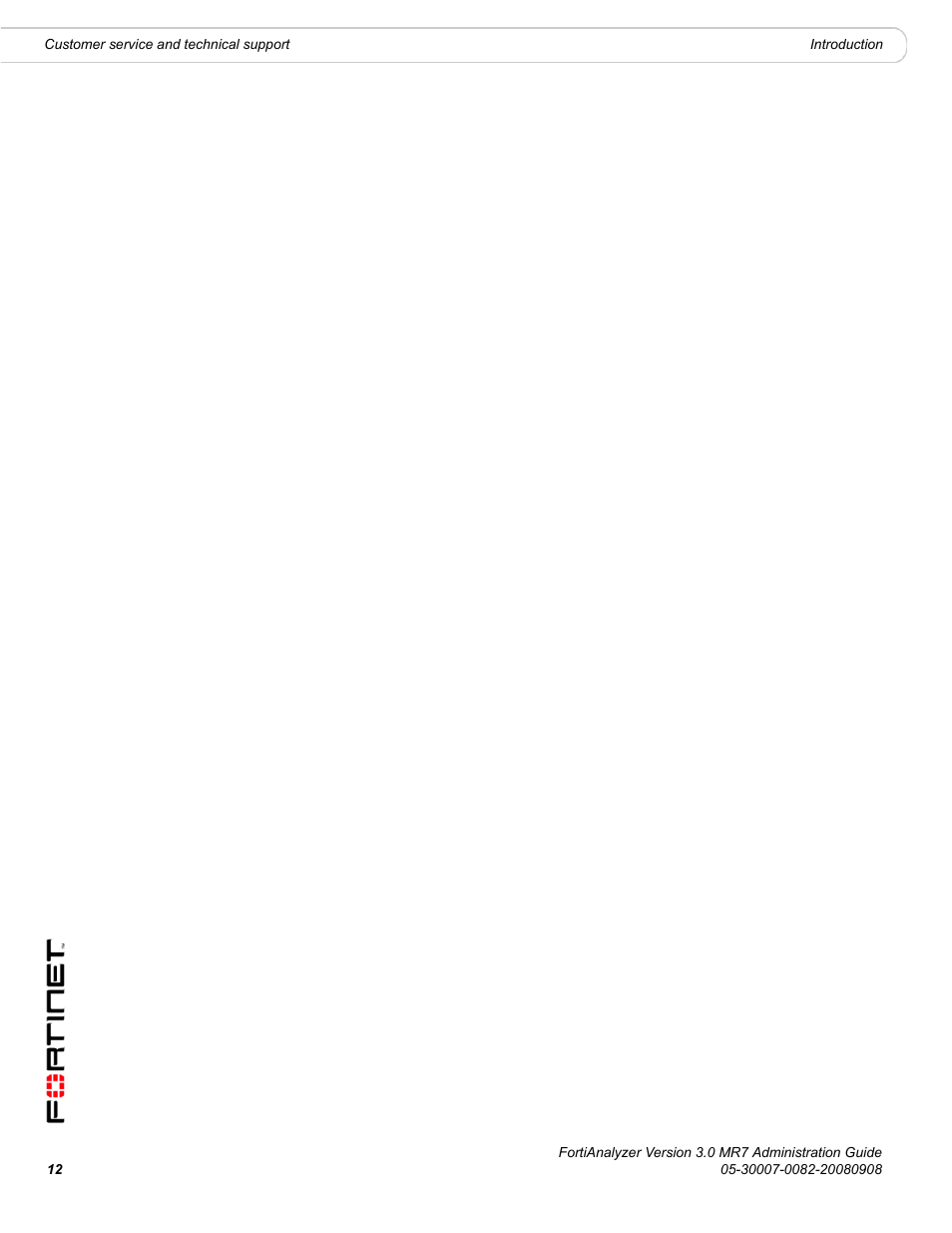 Fortinet FortiAnalyzer 3.0 MR7 User Manual | Page 12 / 234