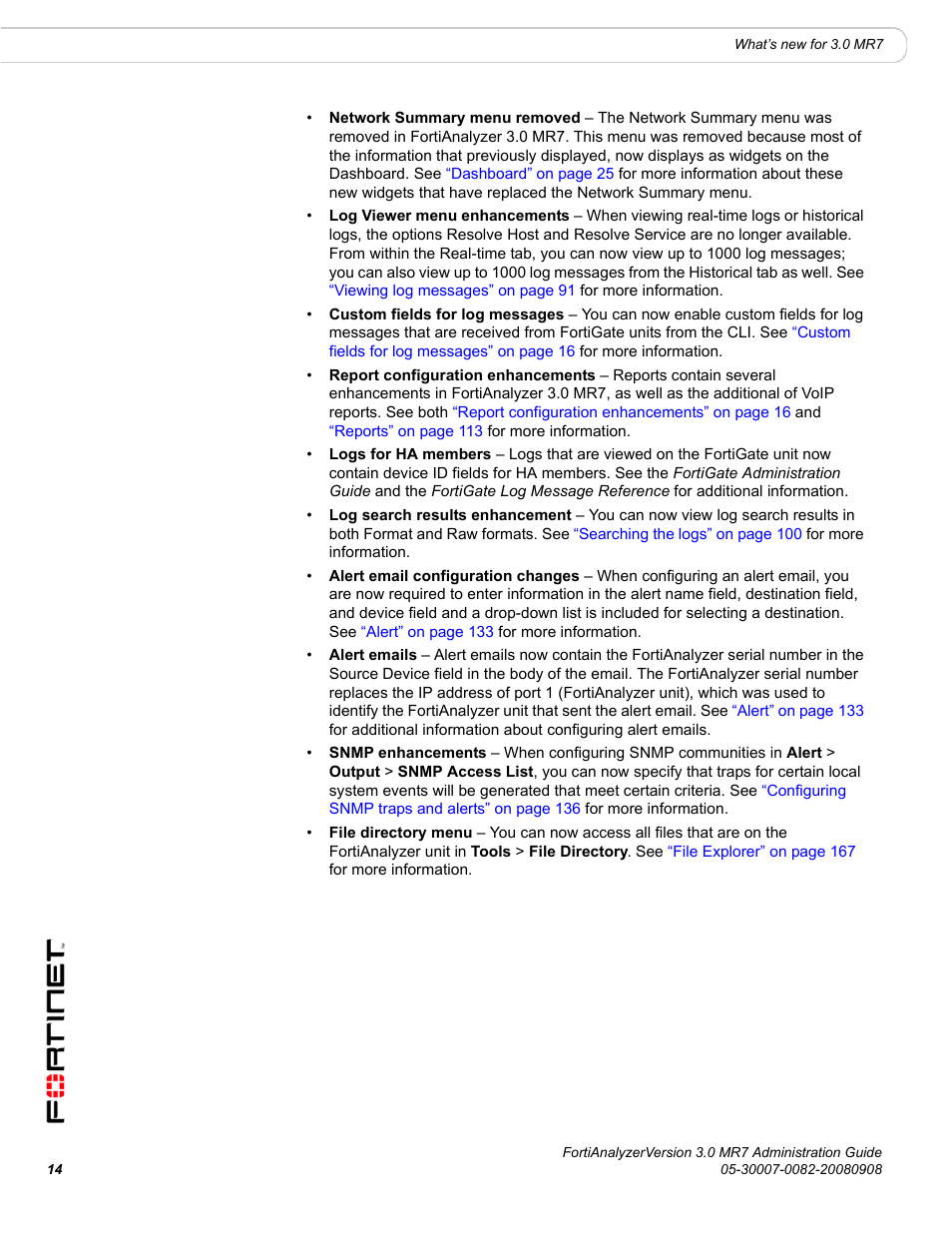 Fortinet FortiAnalyzer 3.0 MR7 User Manual | Page 14 / 234