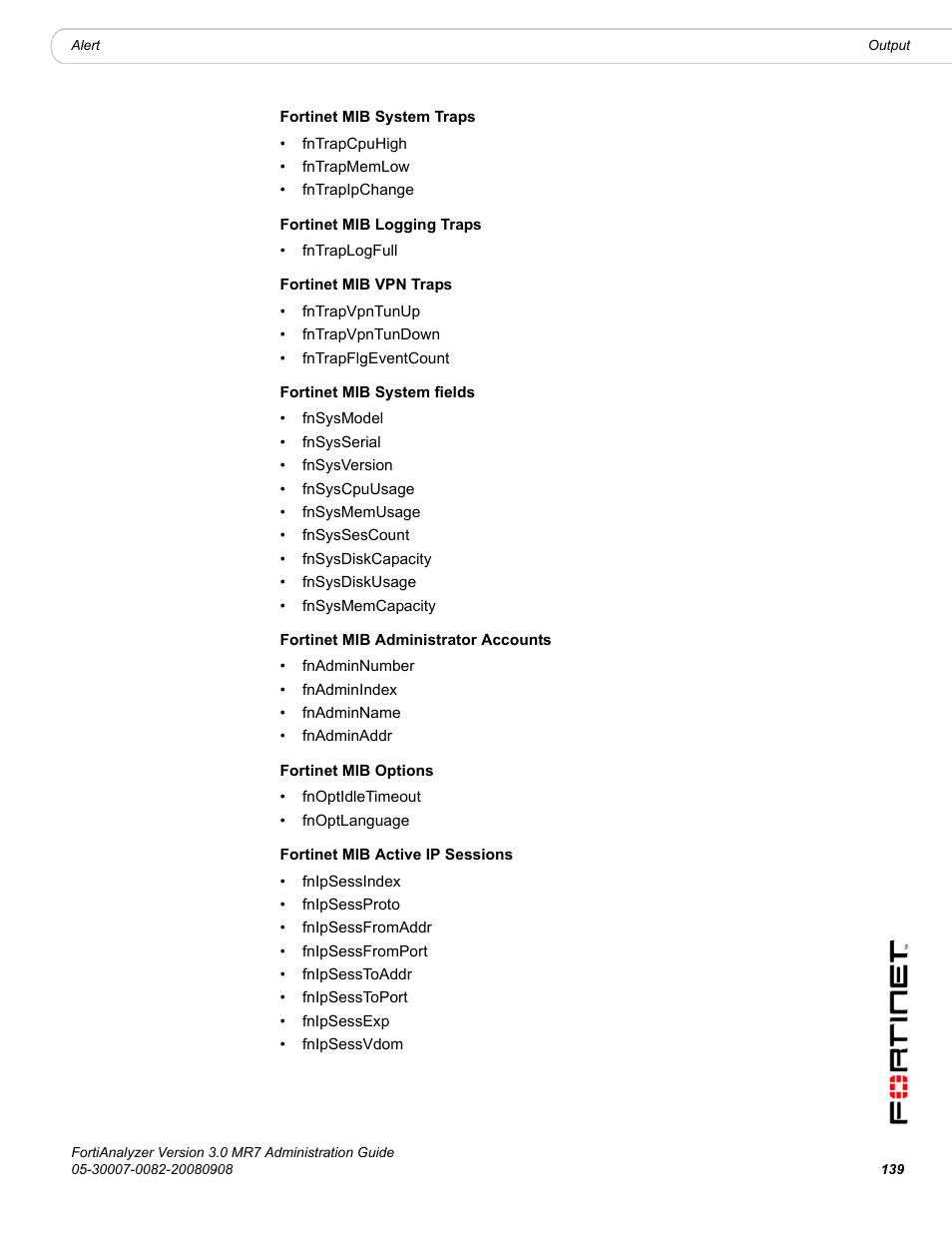 Fortinet FortiAnalyzer 3.0 MR7 User Manual | Page 147 / 234