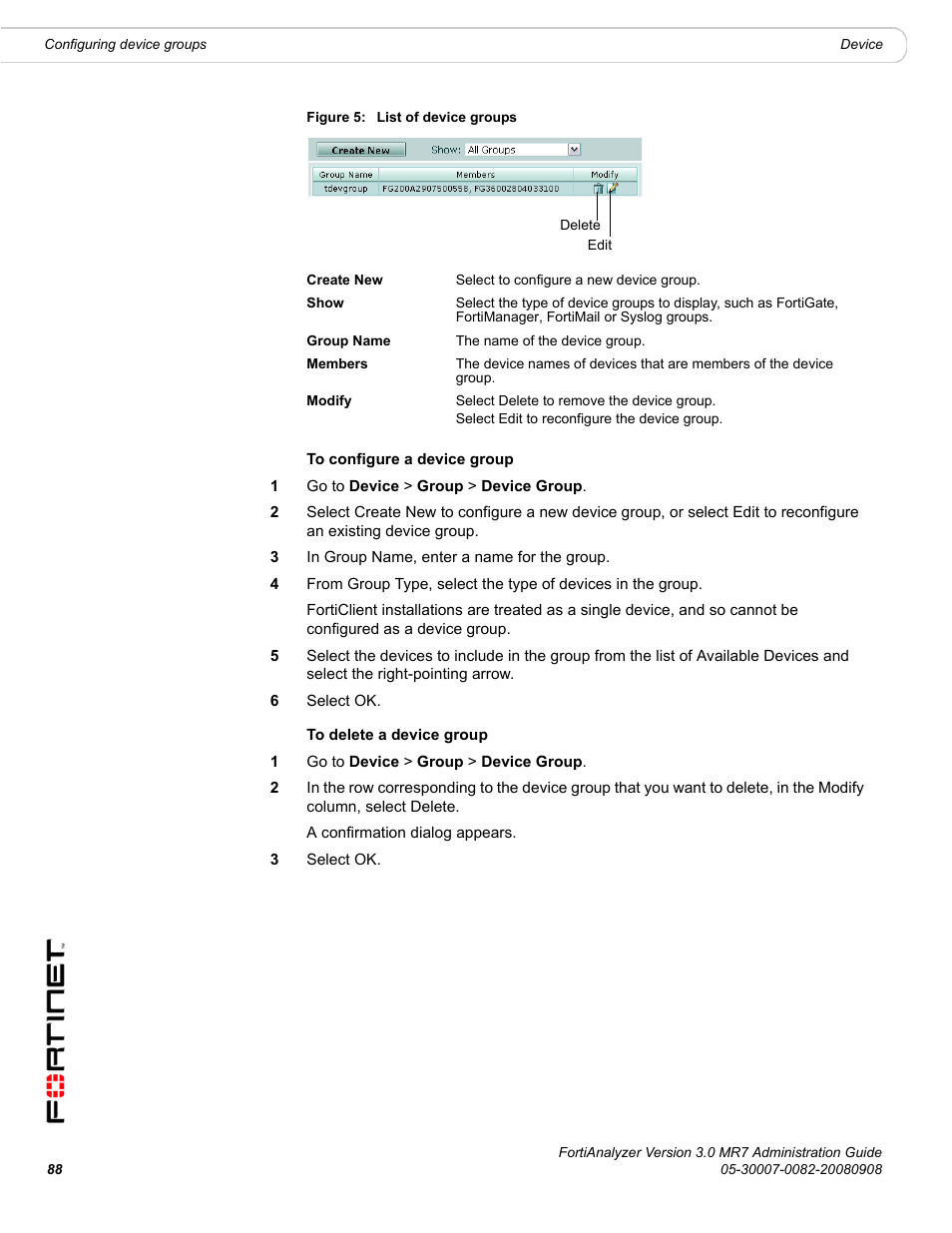 Fortinet FortiAnalyzer 3.0 MR7 User Manual | Page 90 / 234