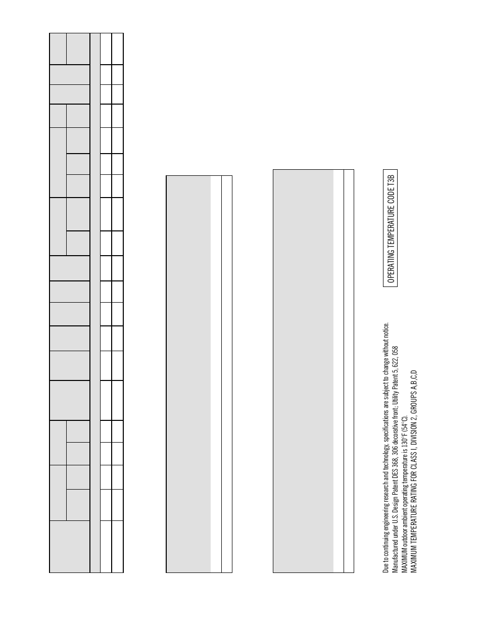 Opera ting tempera ture code t3b | Friedrich HAZARDGARD SH15L30-B User Manual | Page 3 / 16