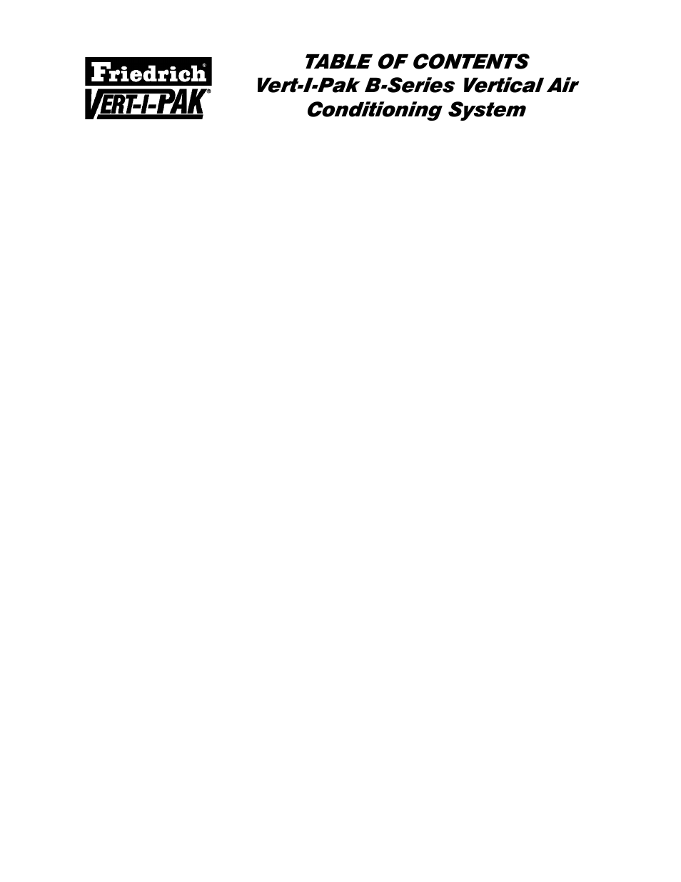 Friedrich 18000 B User Manual | Page 2 / 20