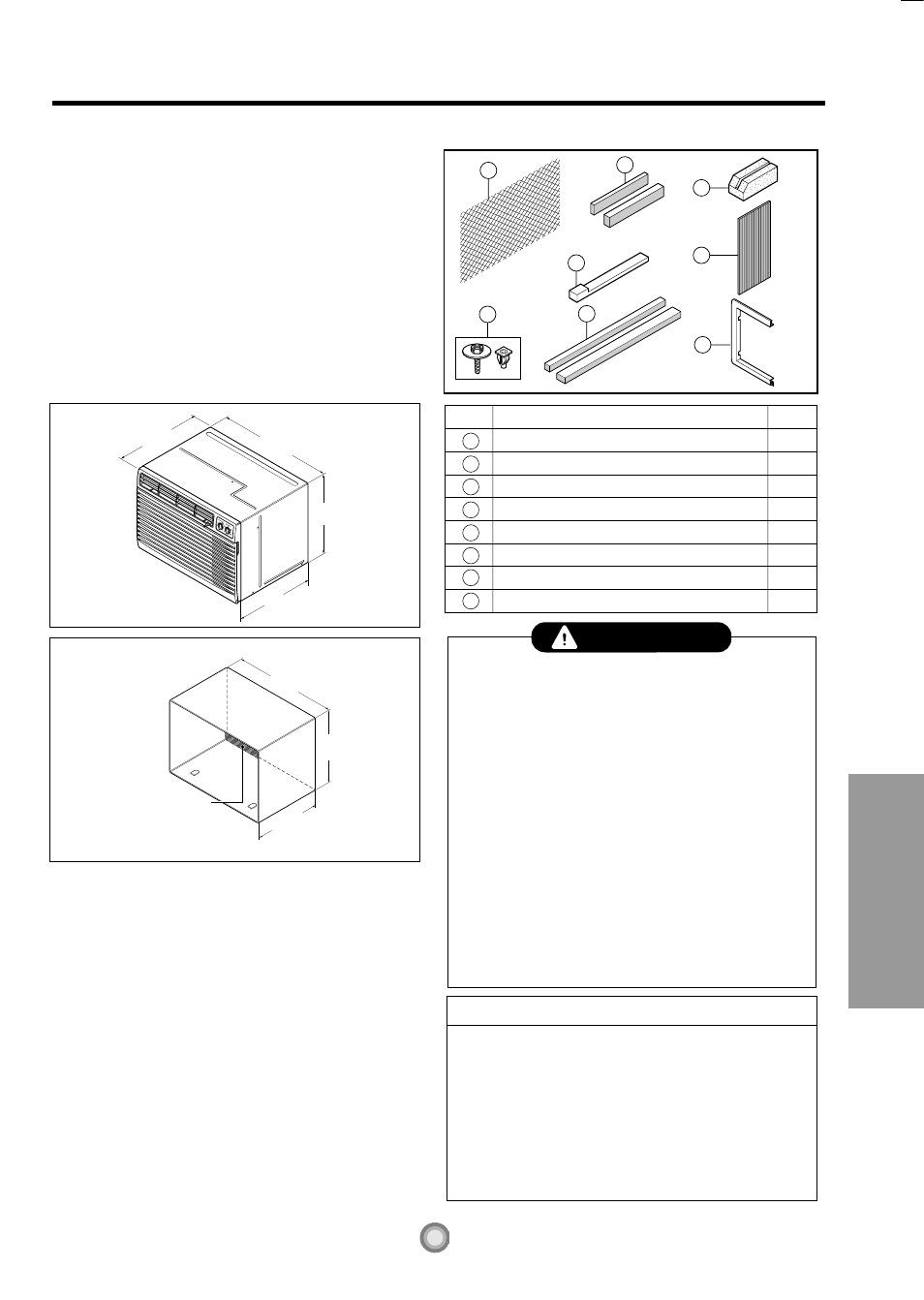 Installation, Features and installation, Installation requirements | Caution | Friedrich 230 Volts US10 User Manual | Page 11 / 61