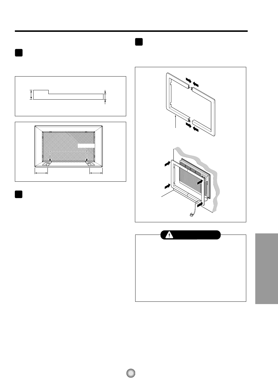 Features and installation procedure c, Caution | Friedrich 230 Volts US10 User Manual | Page 17 / 61
