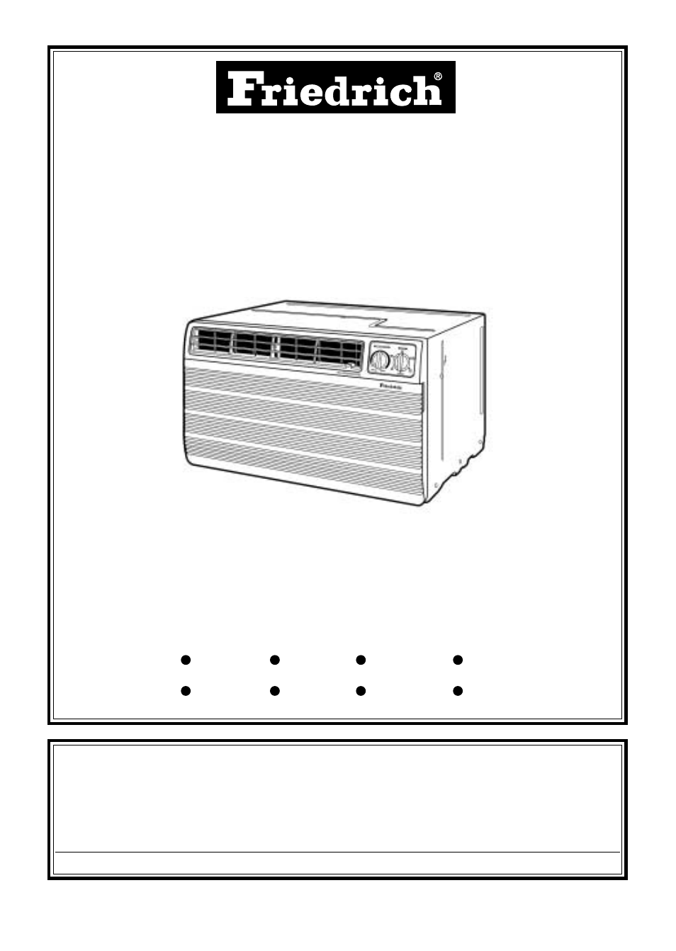 Guide d’installation & de fonctionnement, Séries murales | Friedrich 230 Volts US10 User Manual | Page 21 / 61
