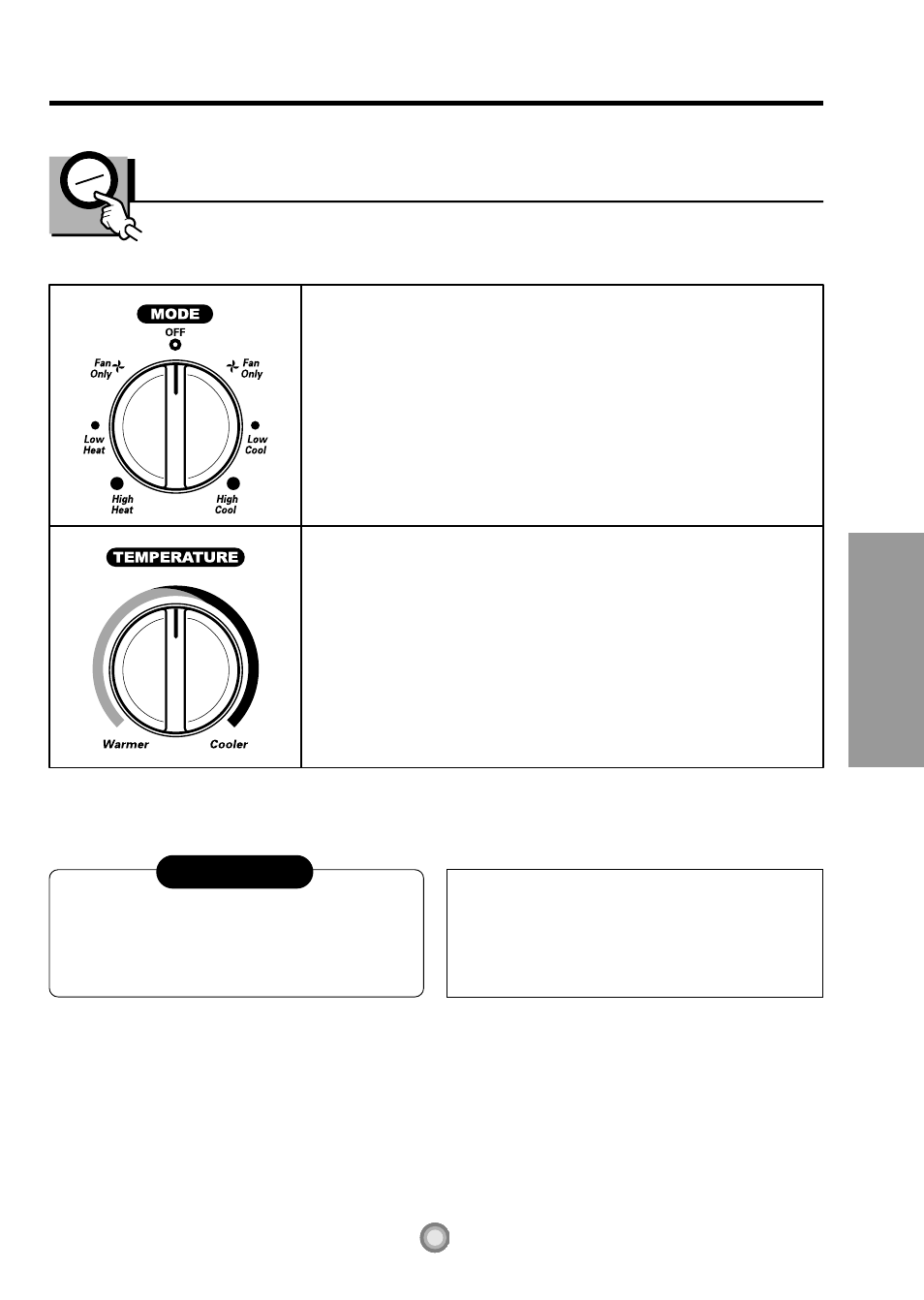 Controls – cooling & heating, About the controls on the a ir conditioner | Friedrich 230 Volts US10 User Manual | Page 7 / 61