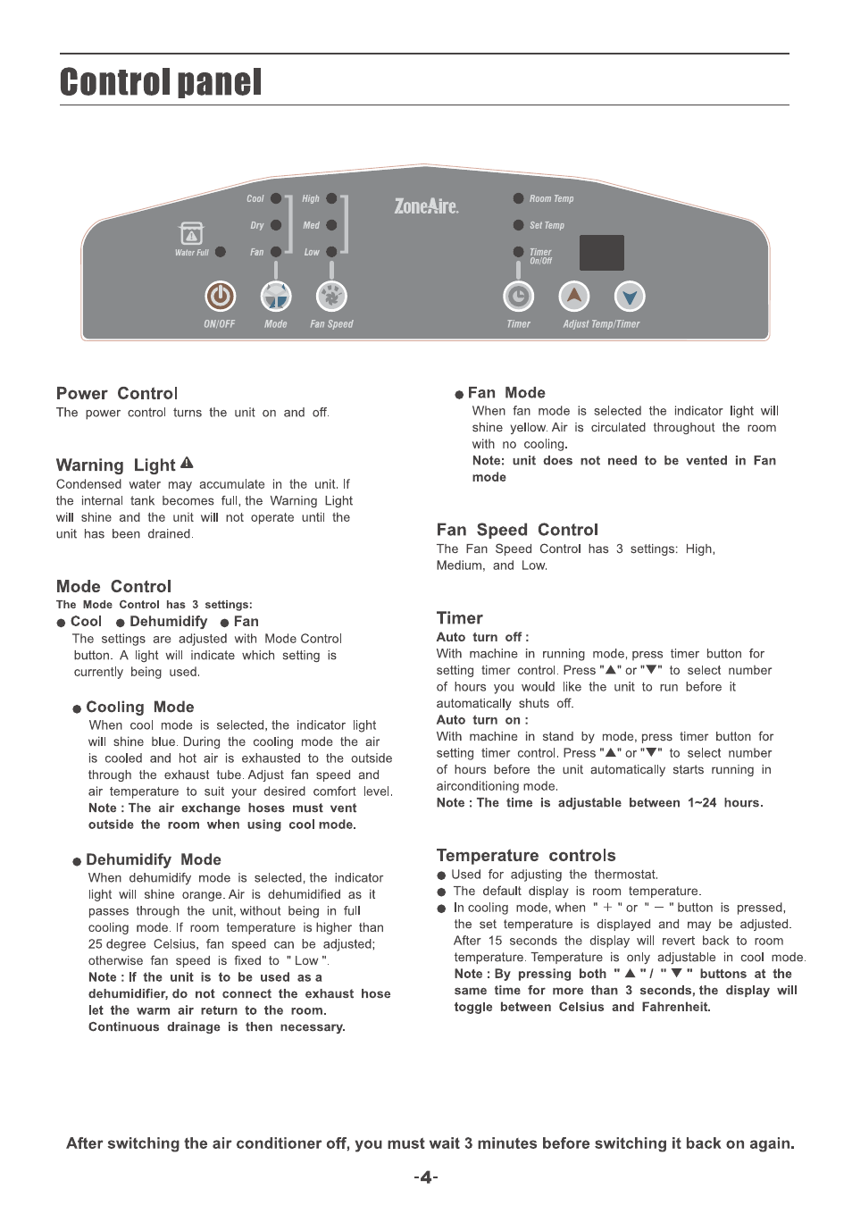Friedrich P09B User Manual | Page 5 / 12