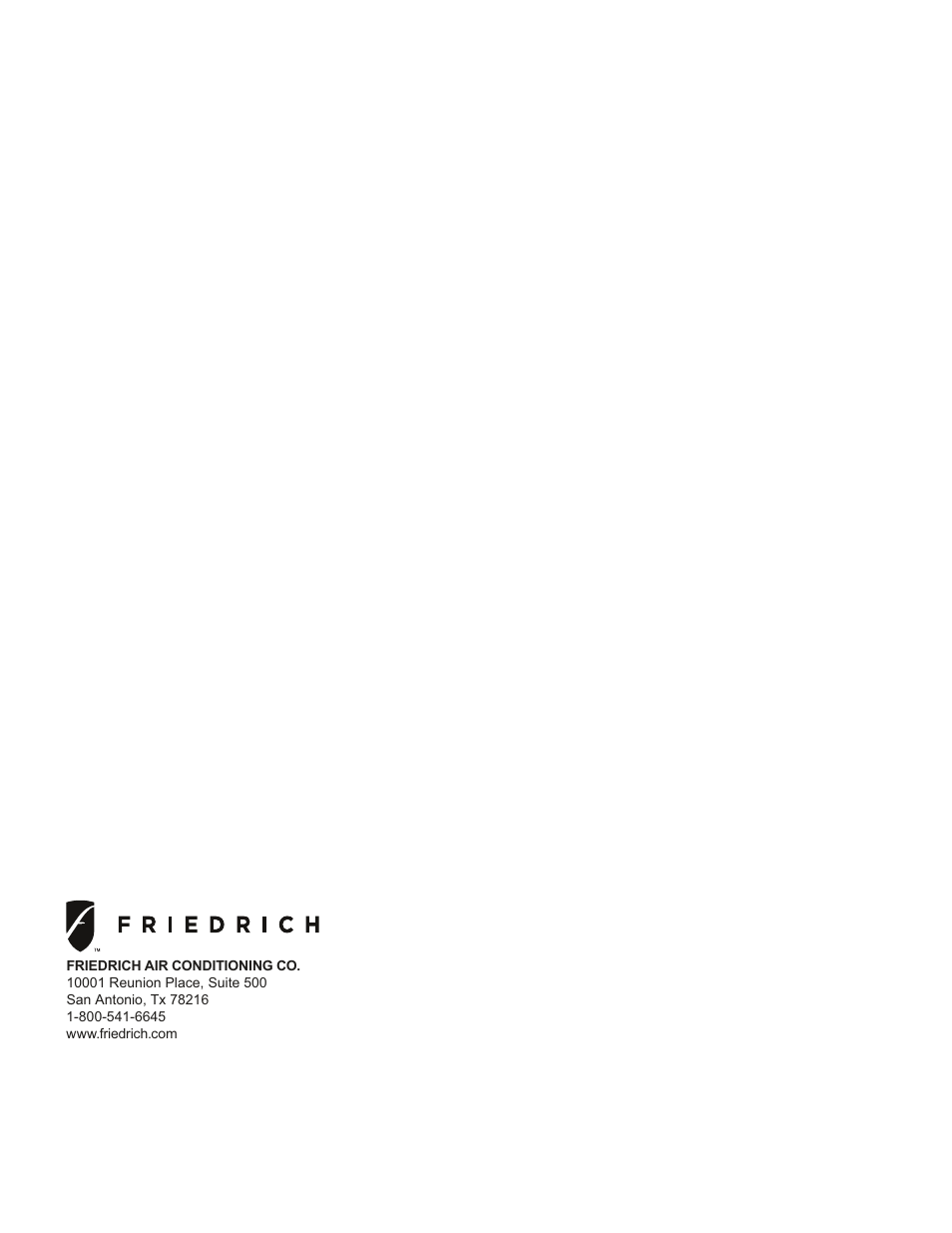 Friedrich ES15M33 User Manual | Page 132 / 132