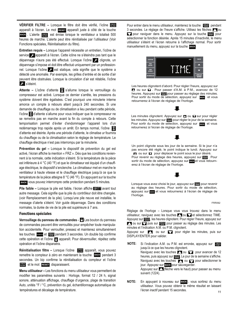 Fonctions spéciales | Friedrich ES15M33 User Manual | Page 99 / 132