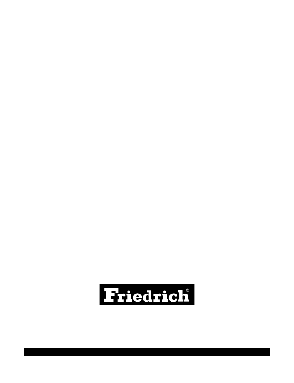 Use factory certified parts | Friedrich KP05A10 KP06A10 User Manual | Page 27 / 27