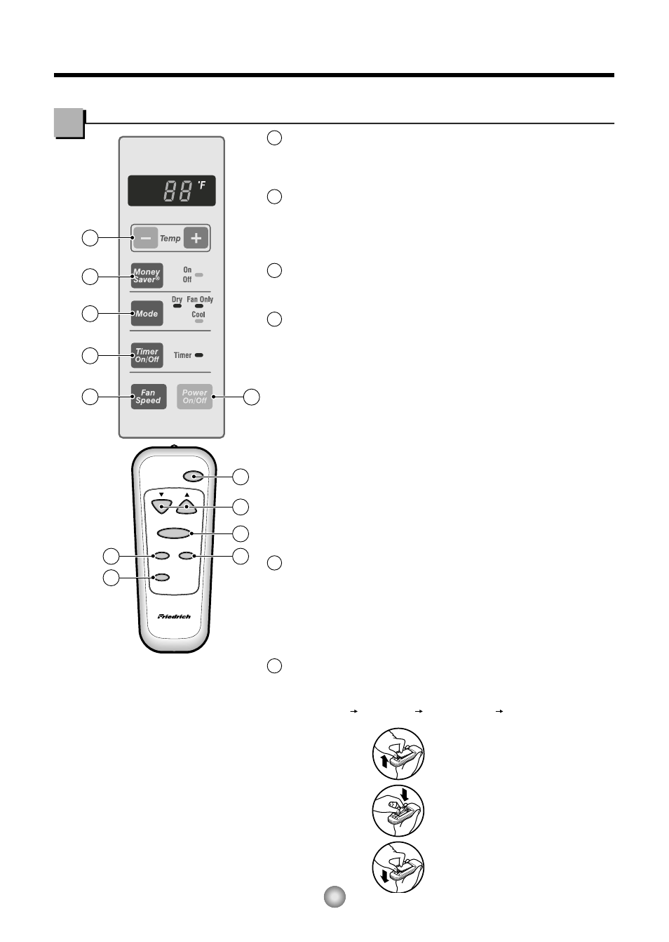 Instructions de fonctionnement | Friedrich CP05 CP Line User Manual | Page 20 / 43