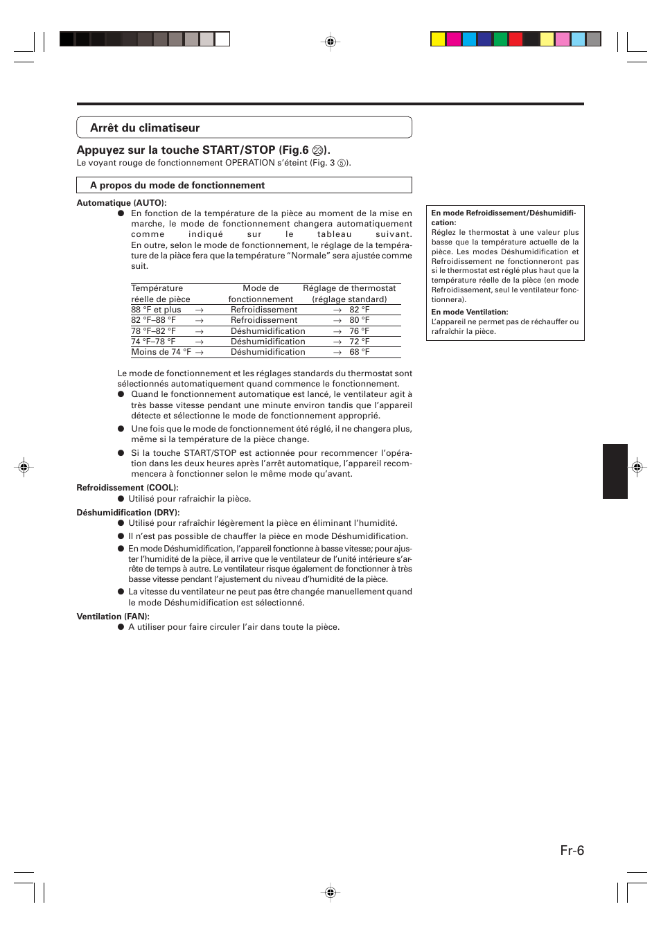 Fr-6 | Friedrich MR09C1F User Manual | Page 21 / 46