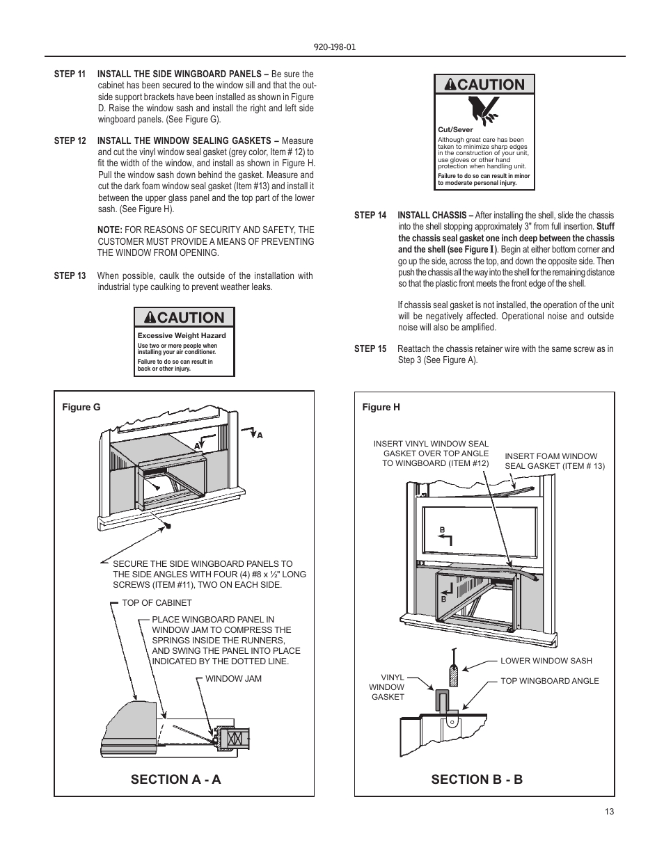 Caution | Friedrich KM18 User Manual | Page 13 / 56