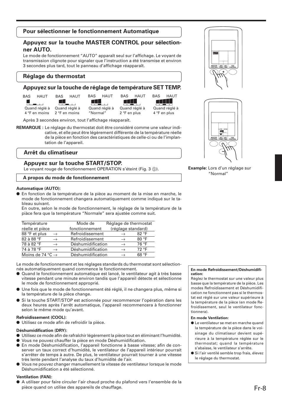 Fr-8 | Friedrich MW12C3E User Manual | Page 29 / 62