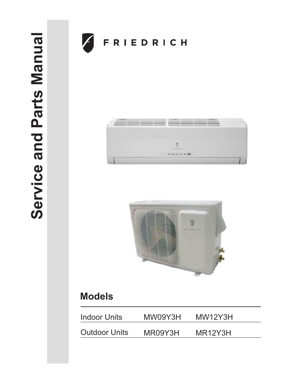 Friedrich MR12Y3H User Manual | 23 pages