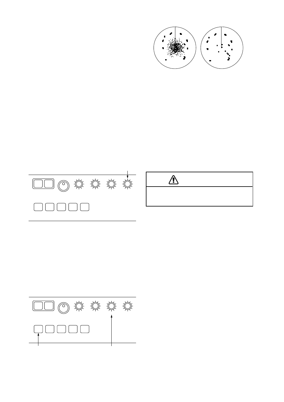 12 adjusting the sensitivity, 13 suppressing sea clutter, Caution | Automatic anti-clutter control, Manual anti-clutter control, A/c sea control off a/c sea control adjusted | Furuno FR-2805 Series User Manual | Page 29 / 169