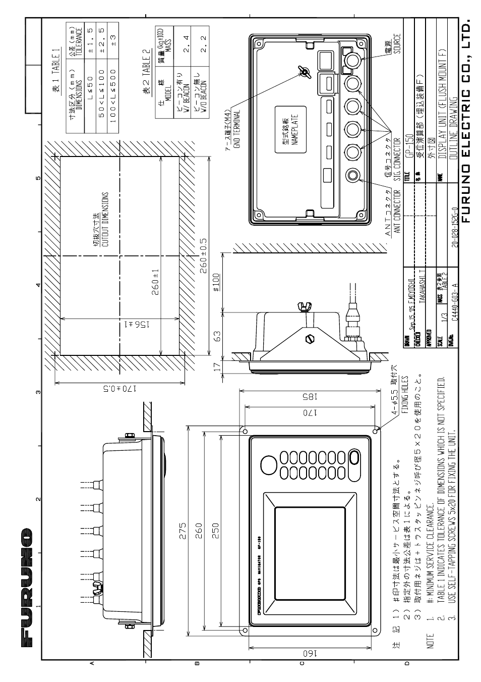 Furuno DUAL GPS GP-150-DUAL User Manual | Page 119 / 130