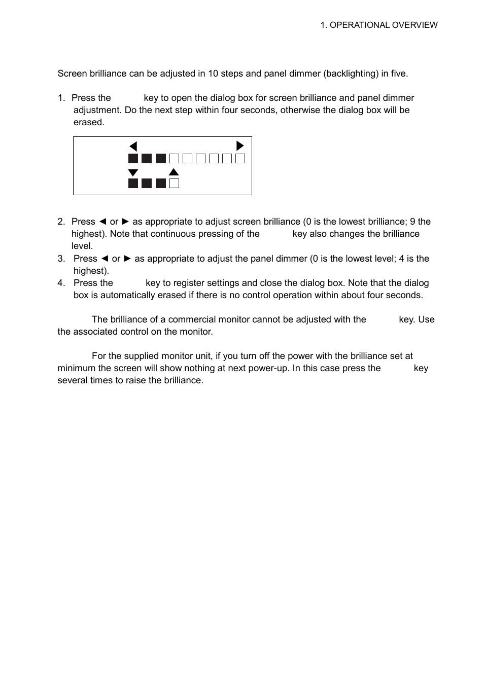 5 adjusting screen brilliance, panel dimmer | Furuno CH-300 User Manual | Page 15 / 124