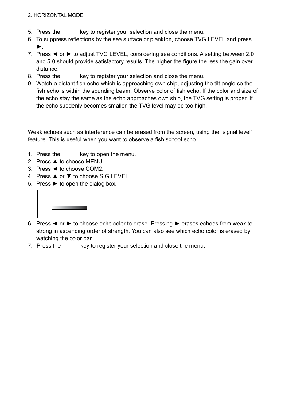 4 erasing weak echoes | Furuno CH-300 User Manual | Page 42 / 124